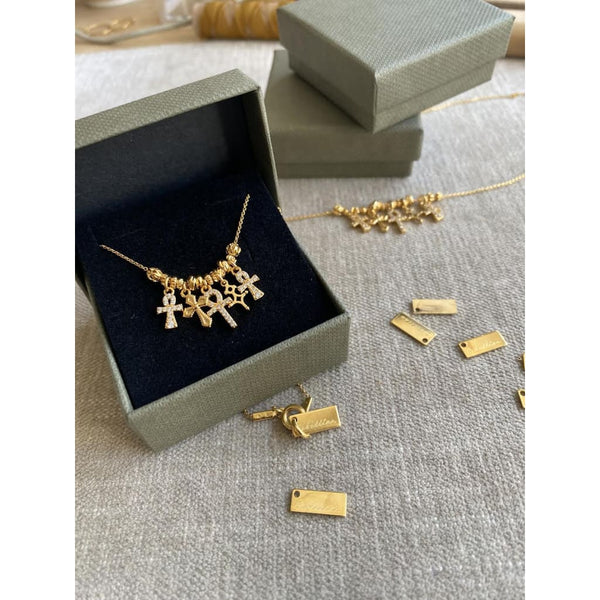 COLLIER PLAQUE OR