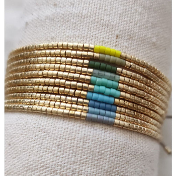Bracelet Emma Gold Green - BRACELETS