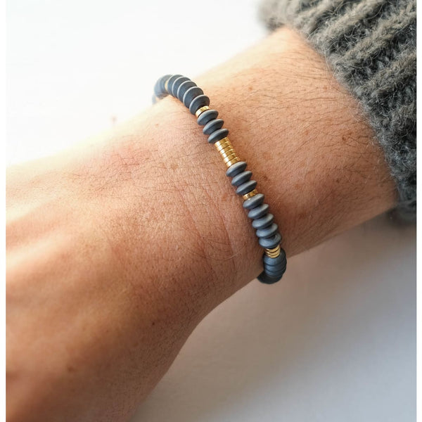 Bracelet Naomie Hématite